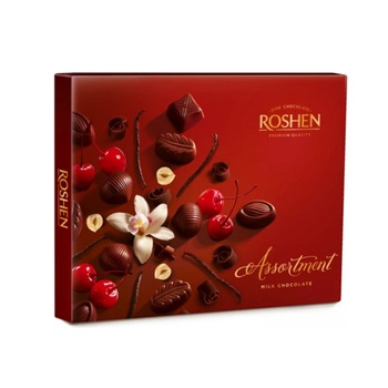 Bomboane ciocolata Assortiment, Milk Choco, Roshen, cutie de 145gr Bomboane ciocolata Assortiment, Milk Choco, Roshen, cutie de 145gr