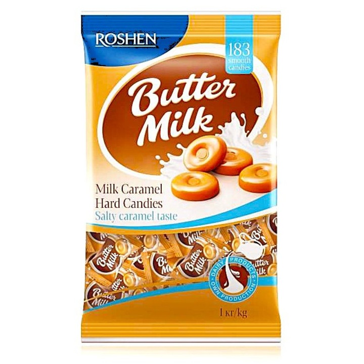 Roshen Butter Milk – Dropsuri cu lapte, 1 kg
