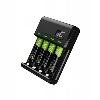 Incarcator baterii, AAA AA + 4x baterii AAA, Ni-MH Incarcator baterii, AAA AA + 4x baterii AAA, Ni-MH