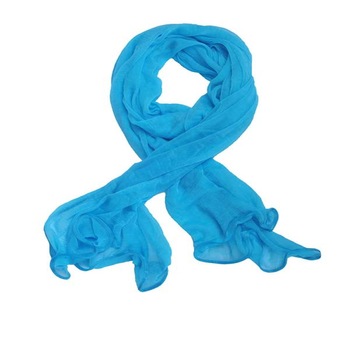 Esarfa din fir de bambus cu turmalina, albastru, 160 cm x 65 cm Esarfa din fir de bambus cu turmalina, albastru, 160 cm x 65 cm