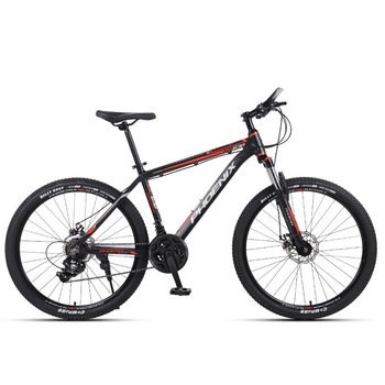 Bicicleta MTB de 26 inch, PHOENIX, 21 viteze Shimano, jante aluminiu, frane disc, negru-rosu Bicicleta MTB de 26 inch, PHOENIX, 21 viteze Shimano, jante aluminiu, frane disc, negru-rosu