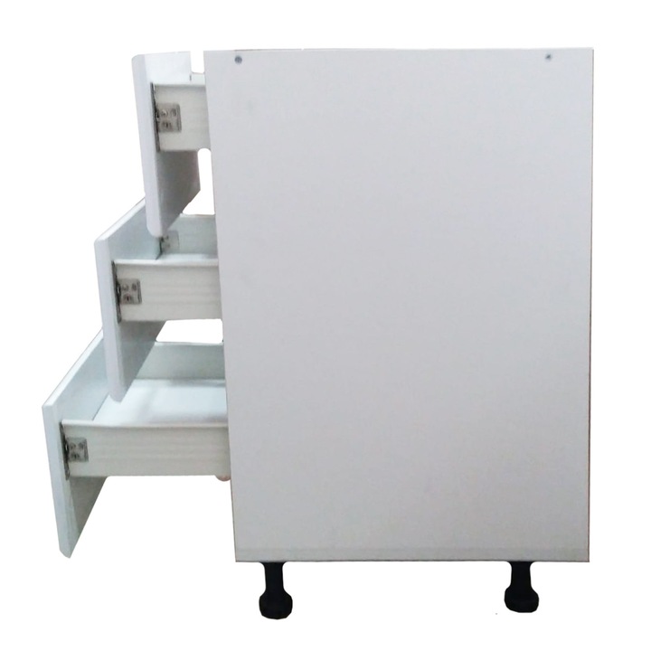 Corp inferior Canadian MDF, 3 sertare metabox, rosu super lucios