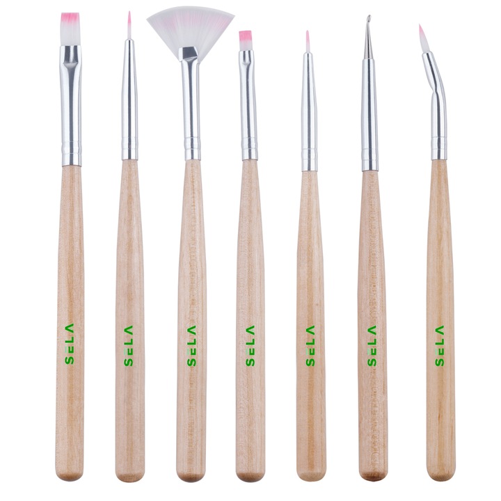 Set 7 pensule gel , Sela , NBS07B