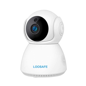 Camera de supraveghere wifi Loosafe® Q8+, 3MP, Night vision, Rotire automata rapida, senzor miscare, sunet bidirectional, stocare card/cloud, alb Camera de supraveghere wifi Loosafe® Q8+, 3MP, Night vision, Rotire automata rapida, senzor miscare, sunet bidirectional, stocare card/cloud, alb