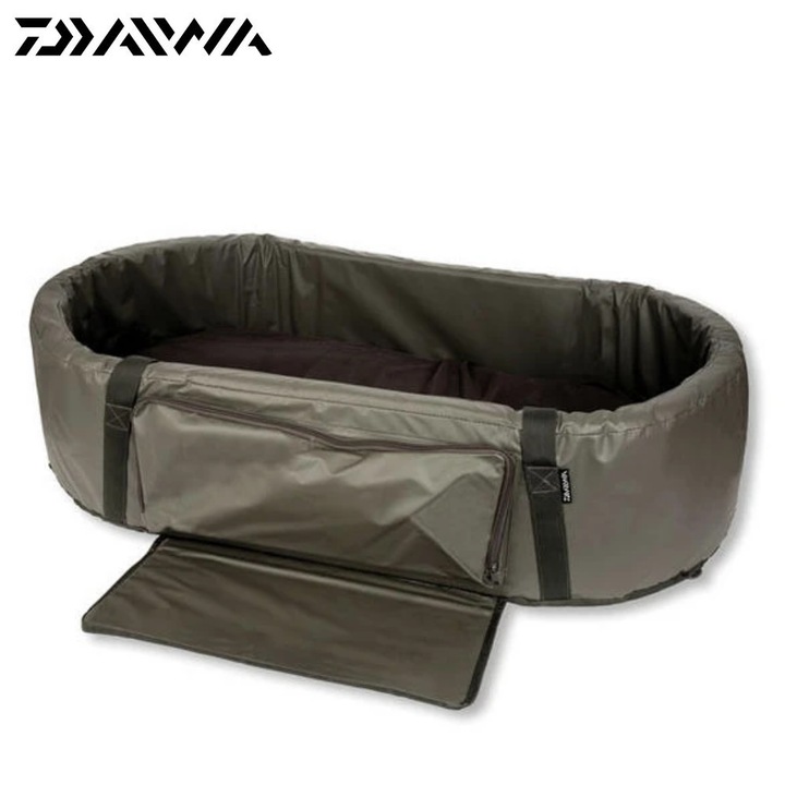 Geanta de pescuit, pliabila, kaki, DAIWA