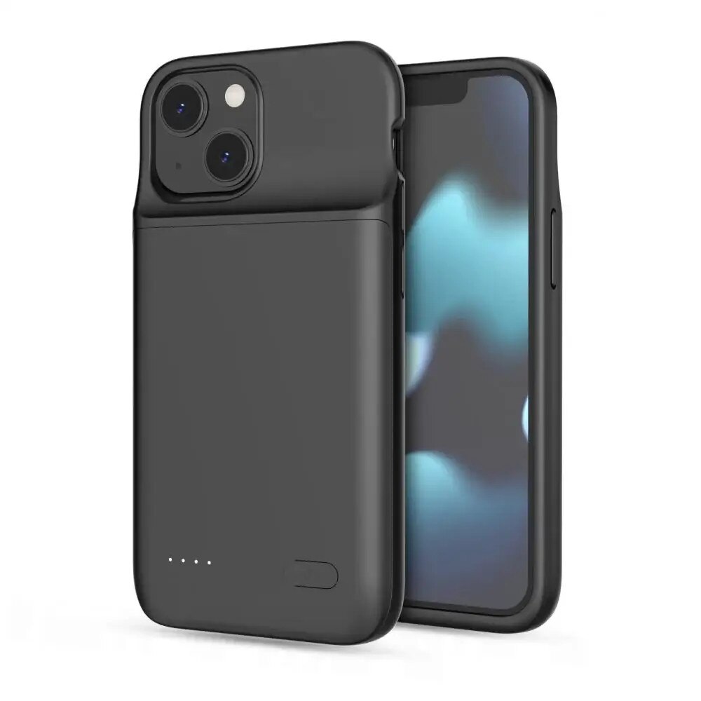 Husa Tech-Protect Powercase 4700 mAh pentru Apple iPhone 12 Mini/13 Mini Negru