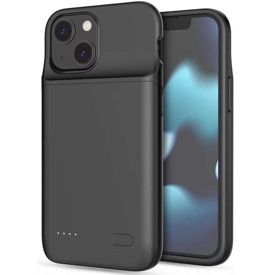 Husa Tech-Protect Powercase 4700 mAh pentru Apple iPhone 12 Mini/13 Mini Negru