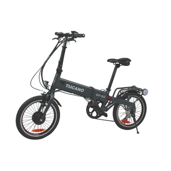 Bicicleta electrica, Tucano, Negru, 18 inch, motor 250 W, baterie Li-Ion 36 V 14 Ah Bicicleta electrica, Tucano, Negru, 18 inch, motor 250 W, baterie Li-Ion 36 V 14 Ah