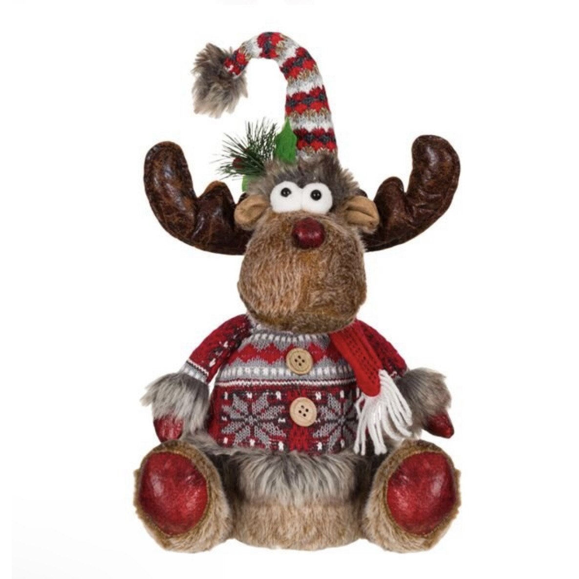 Figurina decorativa de Craciun cu model Ren,48 cm