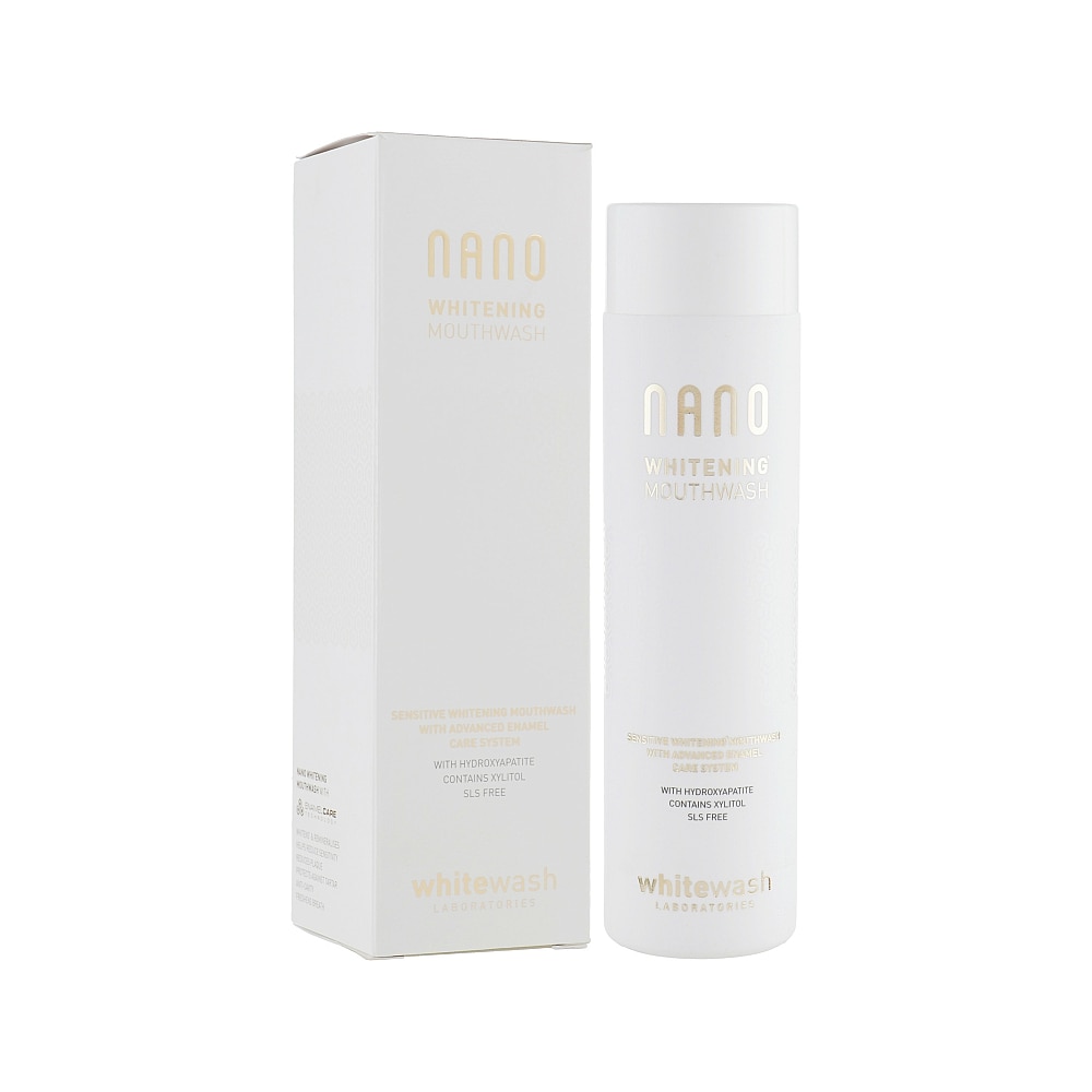 Apa de gura, cu hidroxiapatita si xilitol, WhiteWash, 300 ml