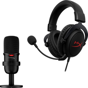 Kit HyperX Streamer Starter Pack, Microfon SoloCast + Casti gaming Cloud Core 7.1, Negru Kit HyperX Streamer Starter Pack, Microfon SoloCast + Casti gaming Cloud Core 7.1, Negru