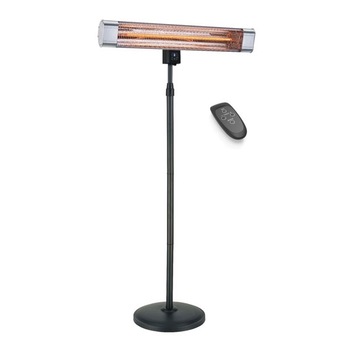 Incalzitor terasa Scientec, 2400W, infrarosu, fibra de carbon, telecomanda, IP65, vertical, argintiu Incalzitor terasa Scientec, 2400W, infrarosu, fibra de carbon, telecomanda, IP65, vertical, argintiu