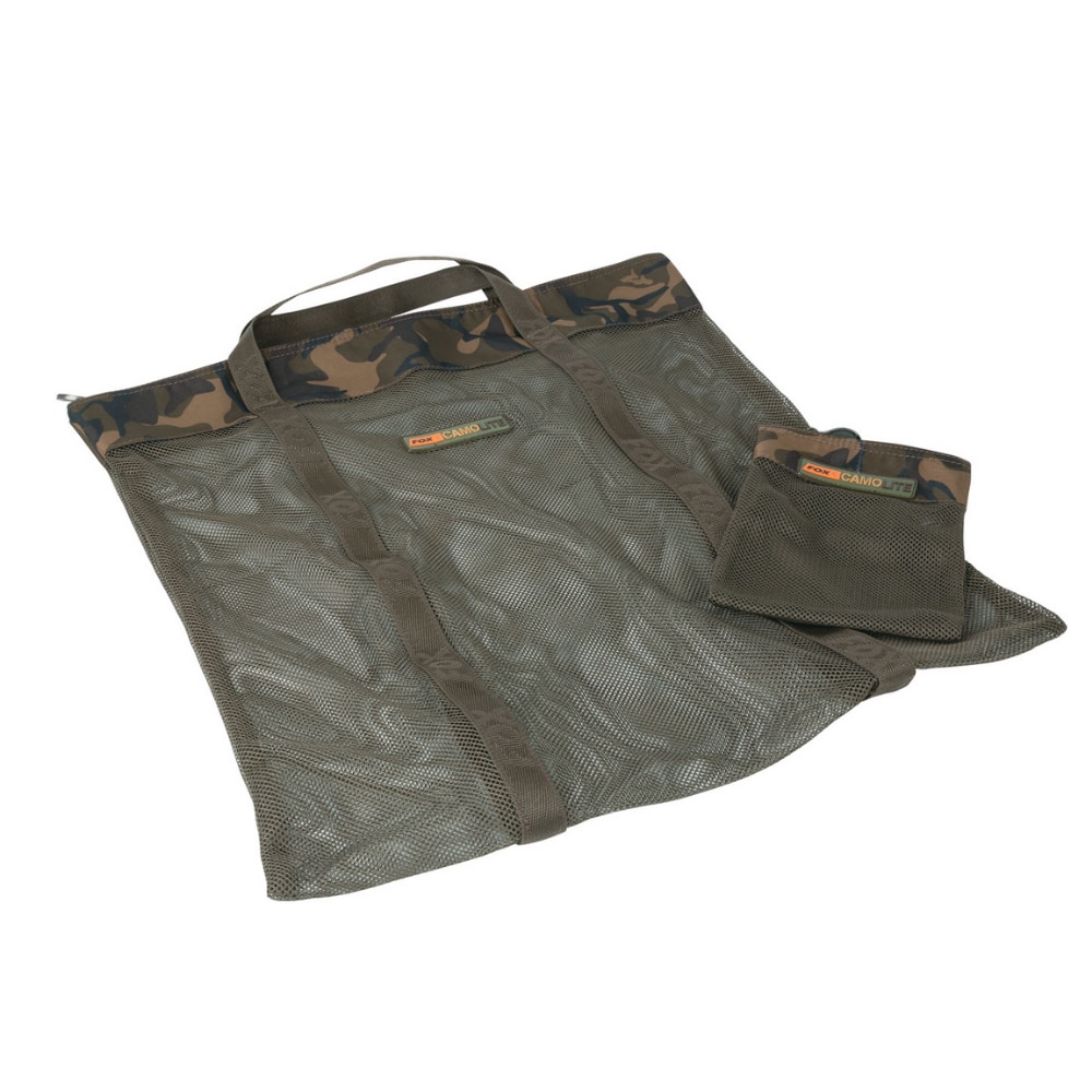 Geanta pentru pescuit, kaki, poliester, FOX Camolite Air Dry + Hookbait Bag