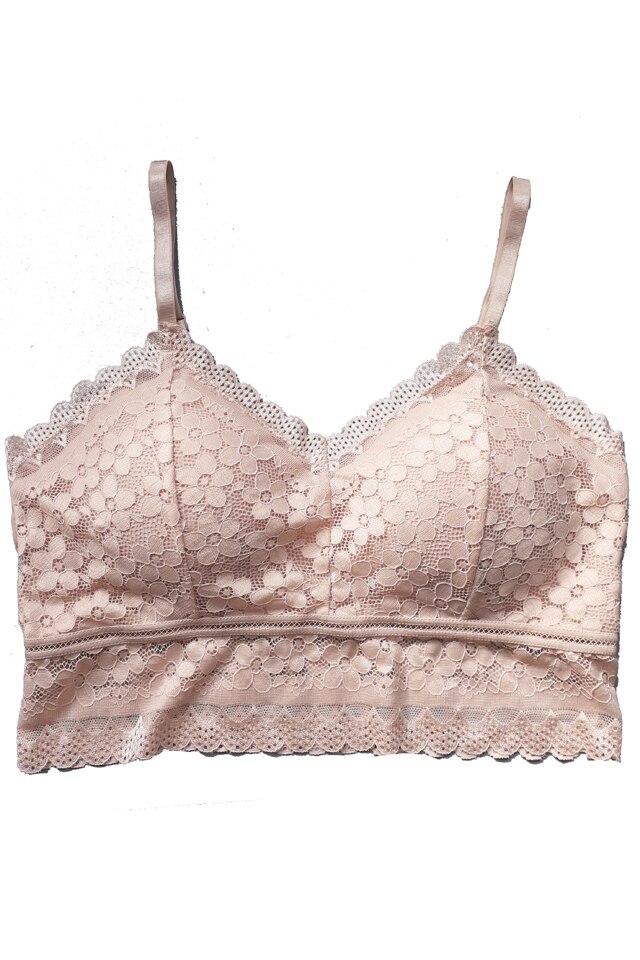 Bustiera cu burete detasabil dama, bej, M