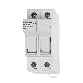 Separator modular cu fuzibil 2P 32A 10x38 Schrack IS506102 Separator modular cu fuzibil 2P 32A 10x38 Schrack IS506102