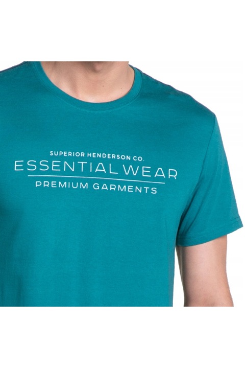 Henderson férfi pizsama, pamut, zöld/tengerszín, 2XL