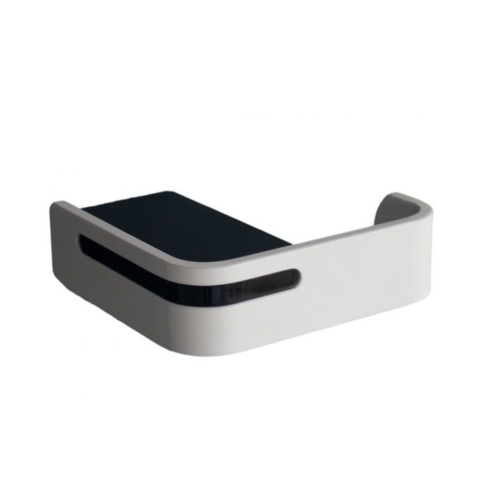 Cuier baie, Pellet, alb negru, 90,5x25x80,5 mm