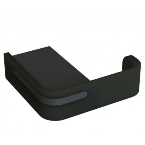 Cuier baie , Pellet, negru mat, 90,5x25x80,5 mm