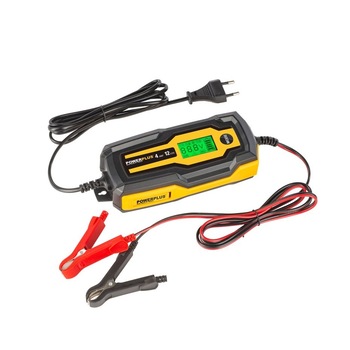 Redresor smart acumulatori auto 12V Powerplus POWX4203, 70 W / 4 A / 120 AH, cu display, incarcator inteligent,posibilitate incarcare baterie direct pe masina Redresor smart acumulatori auto 12V Powerplus POWX4203, 70 W / 4 A / 120 AH, cu display, incarcator inteligent,posibilitate incarcare baterie direct pe masina