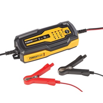 Redresor smart acumulatori auto 12V Powerplus POWX4201, 35 W / 2 A / 60 AH, cu display, incarcator inteligent,posibilitate incarcare baterie direct pe masina Redresor smart acumulatori auto 12V Powerplus POWX4201, 35 W / 2 A / 60 AH, cu display, incarcator inteligent,posibilitate incarcare baterie direct pe masina