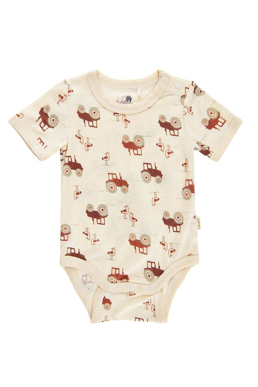 CeLaVi, Body din amestec e bambus si lana cu model grafic, Bej