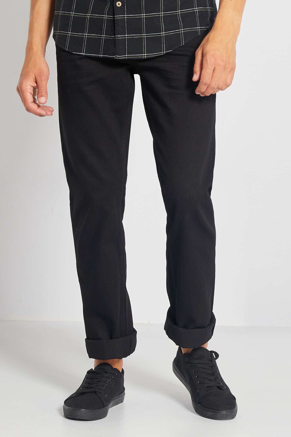 KIABI, Blugi regular fit, Negru