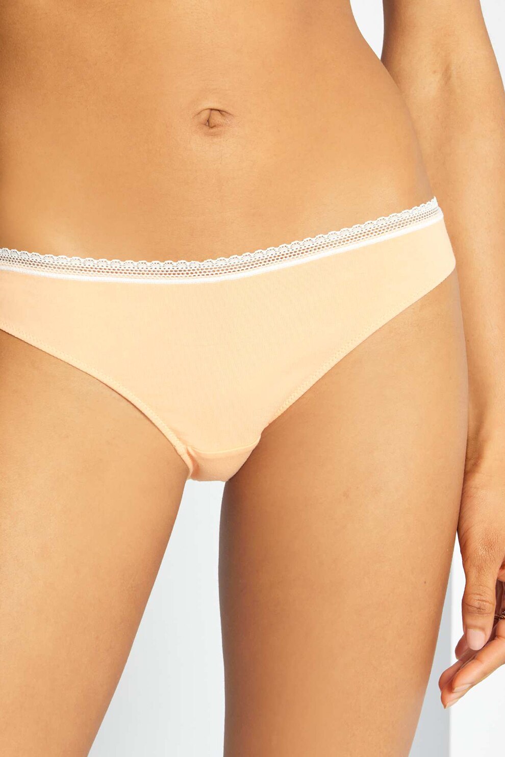 KIABI, Chiloti cu insertie din dantela, Oranj persan