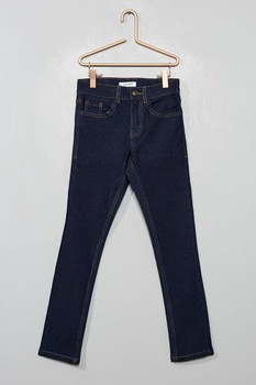 KIABI, Blugi cu model cu 5 buzunare, Bleumarin inchis KIABI, Blugi cu model cu 5 buzunare, Bleumarin inchis