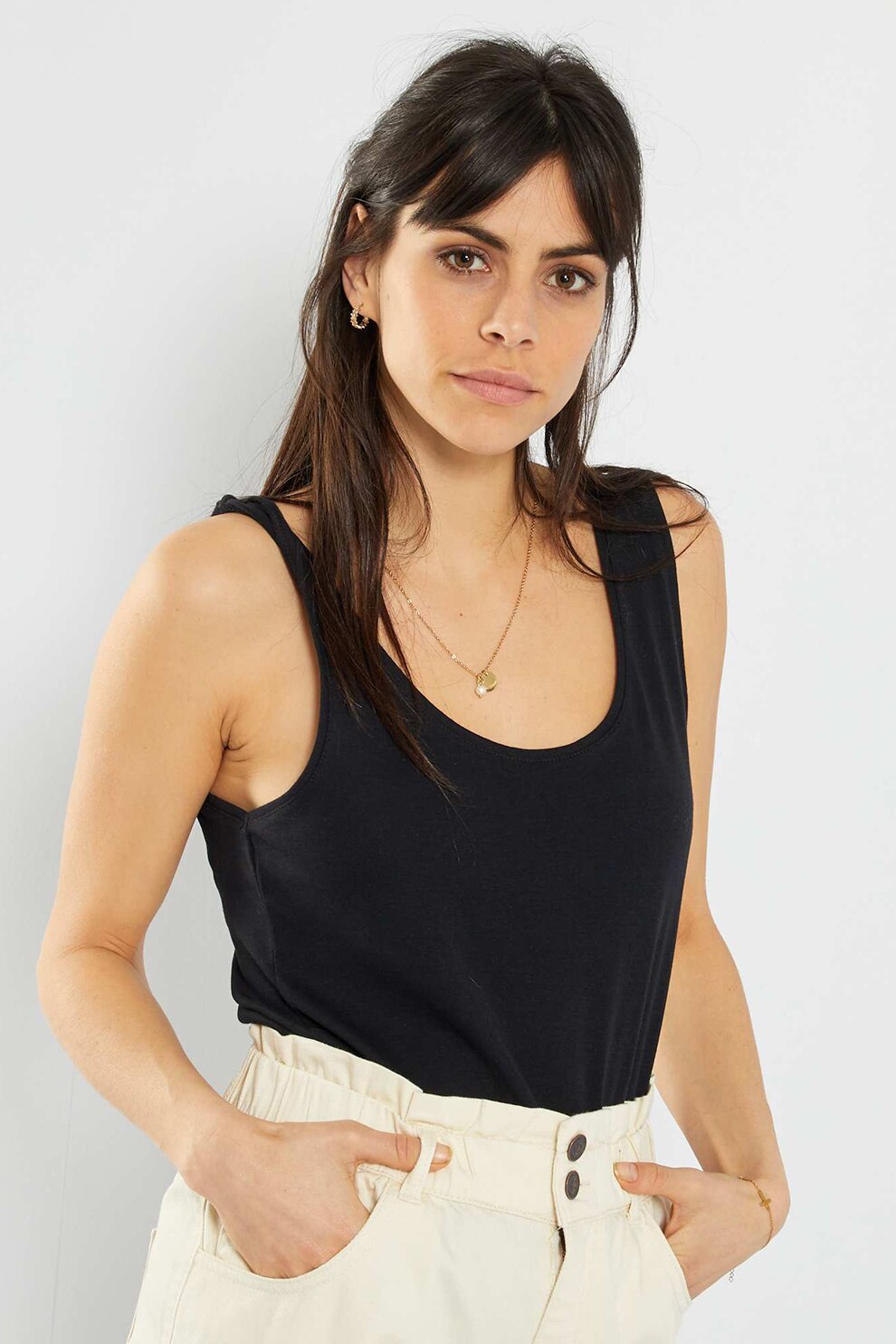 KIABI, Top de jerseu, Negru