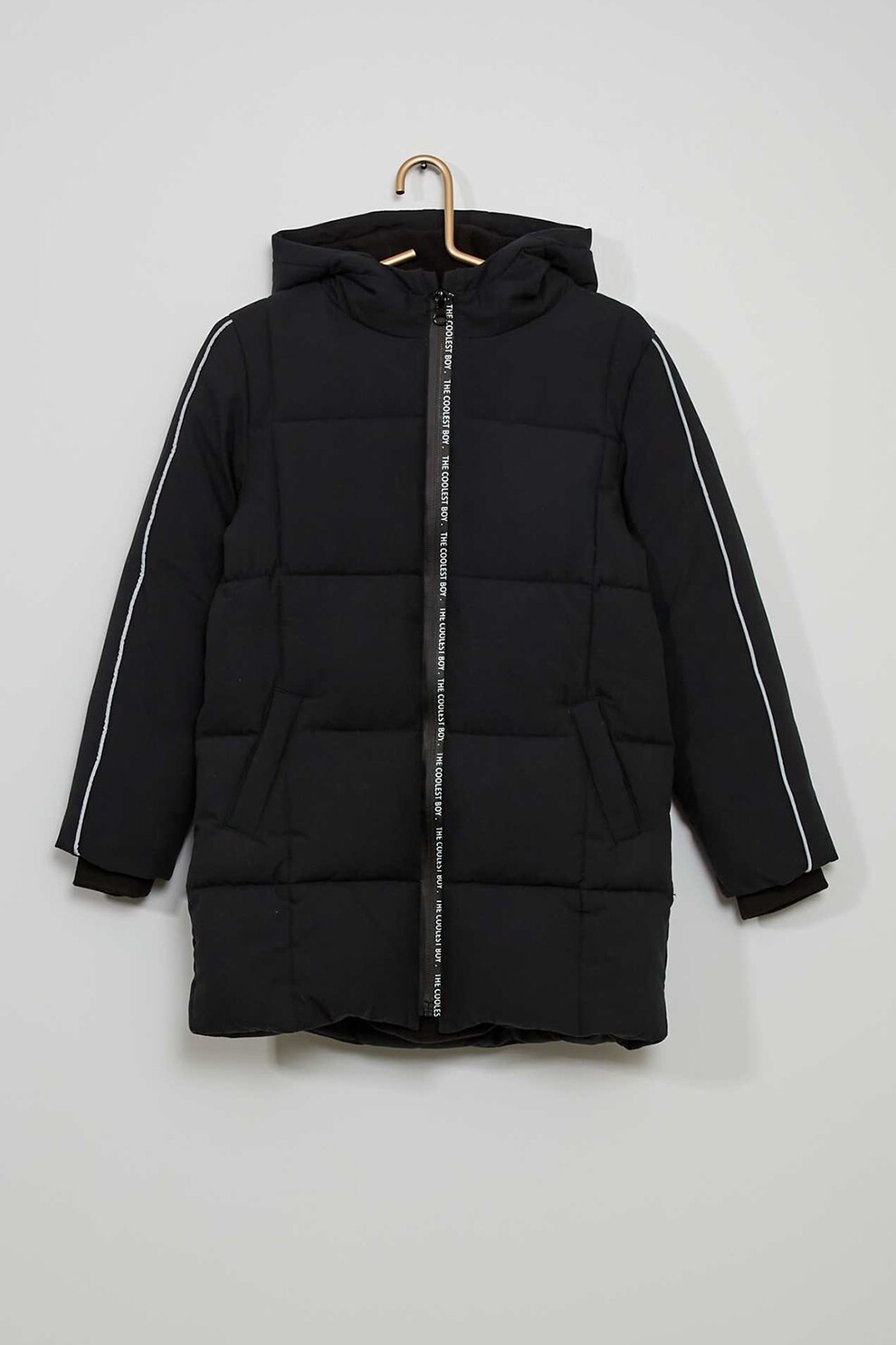 KIABI, Geaca parka cu gluga, Negru