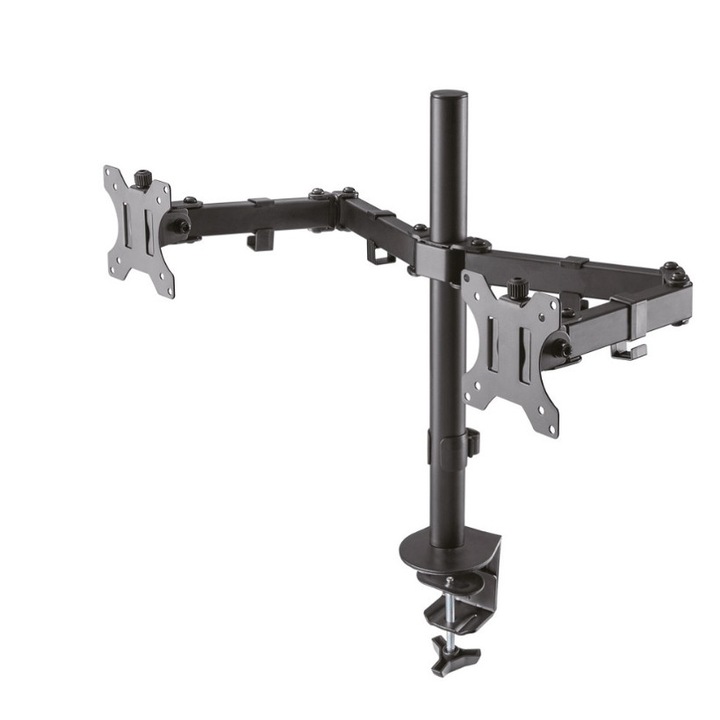 Стойка, Neomounts by NewStar Flat Screen Desk Mount (clamp/grommet) for 2 Monitor Screens FPMA-D550DBLACK