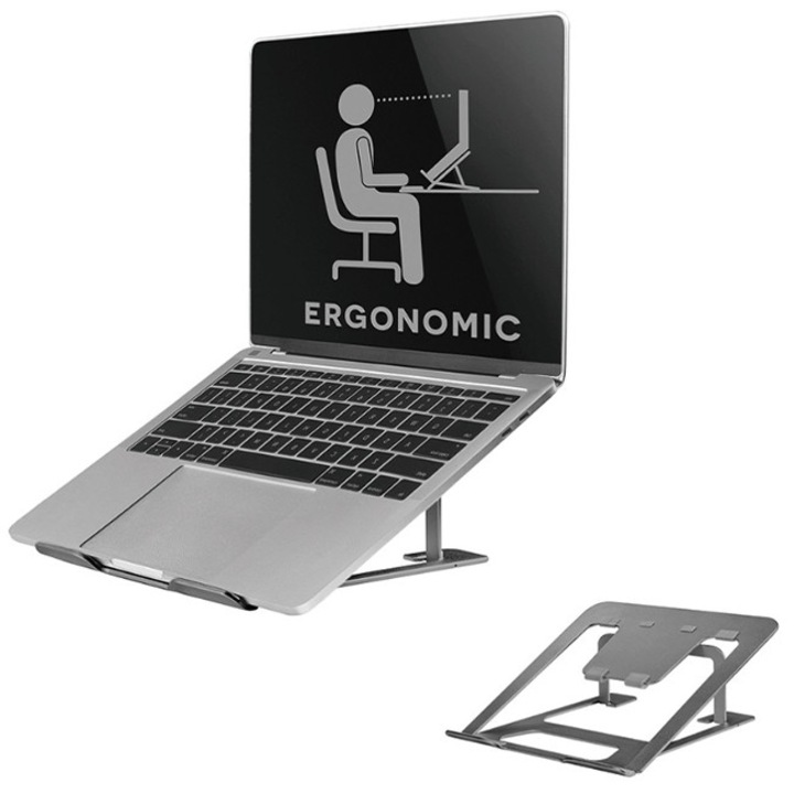 Neomounts by Newstar стойка за лаптоп до 17" сгъваема, сив