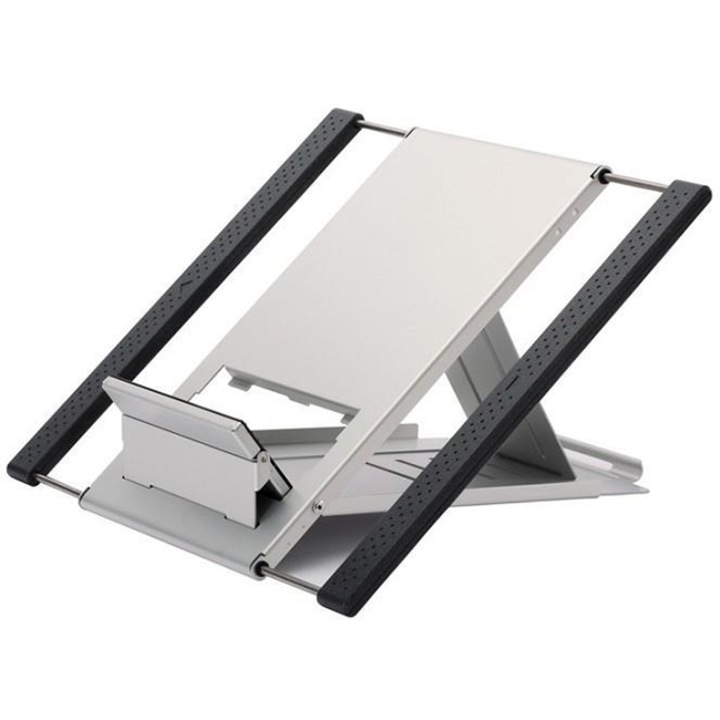 Стойка за лаптоп NewStar Notebook Desk Stand, 10 - 22 Инча, Ергономична, 6 Позиции, Сребриста, NSLS100