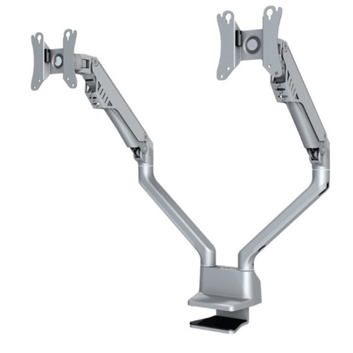 Стойка за два монитора NewStar Flat Screen Desk Mount (clamp/grommet), FPMA-D750SILVER