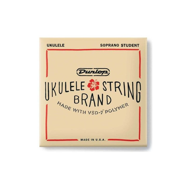 4 db szoprán ukulele húrkészlet, Dunlop, Nylon, Közepes feszültségű