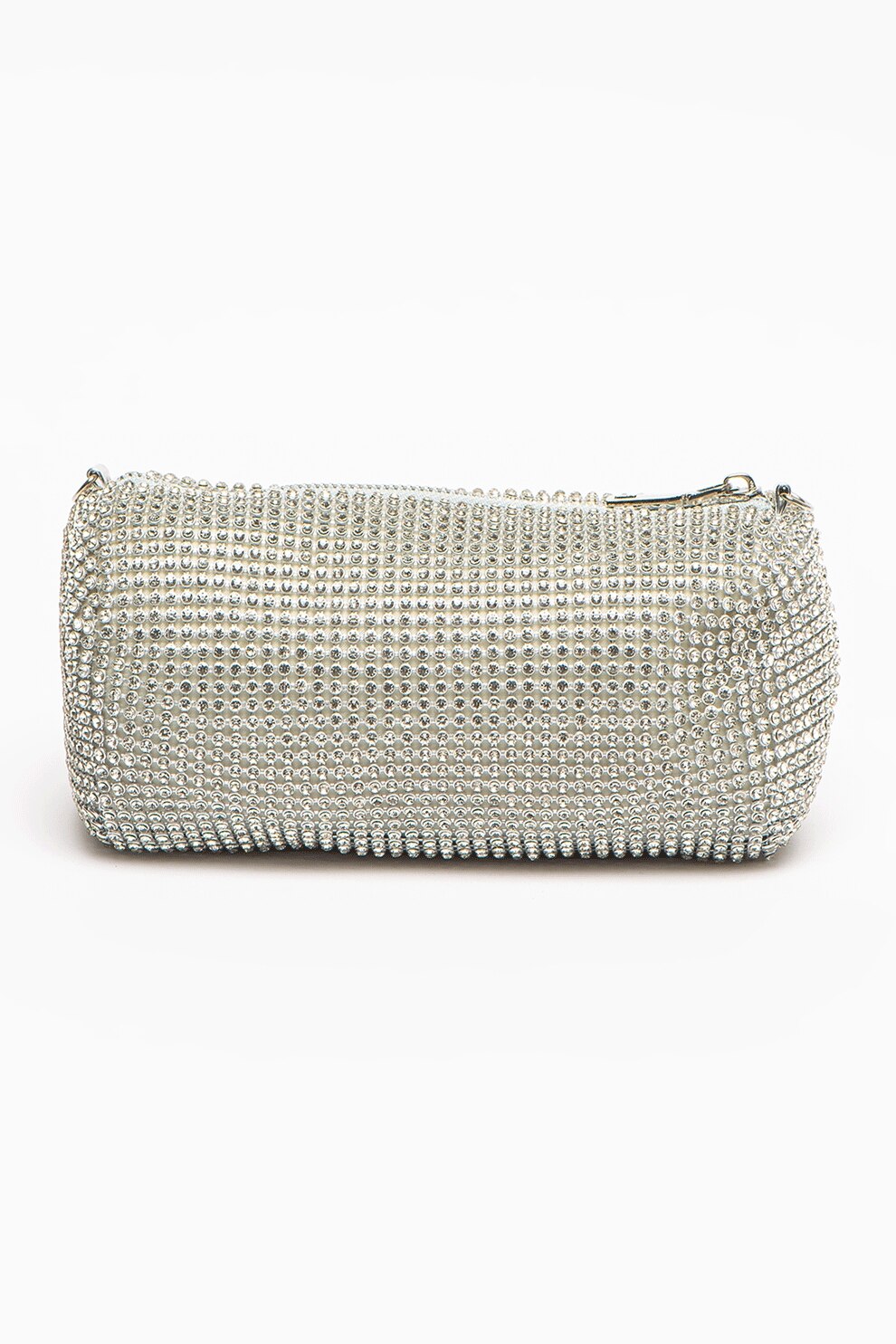 Antonia Moretti, Geanta plic cu strasuri si bareta detasabila, Argintiu