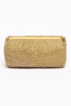 Antonia Moretti, Geanta plic cu strasuri si bareta detasabila, Auriu Antonia Moretti, Geanta plic cu strasuri si bareta detasabila, Auriu