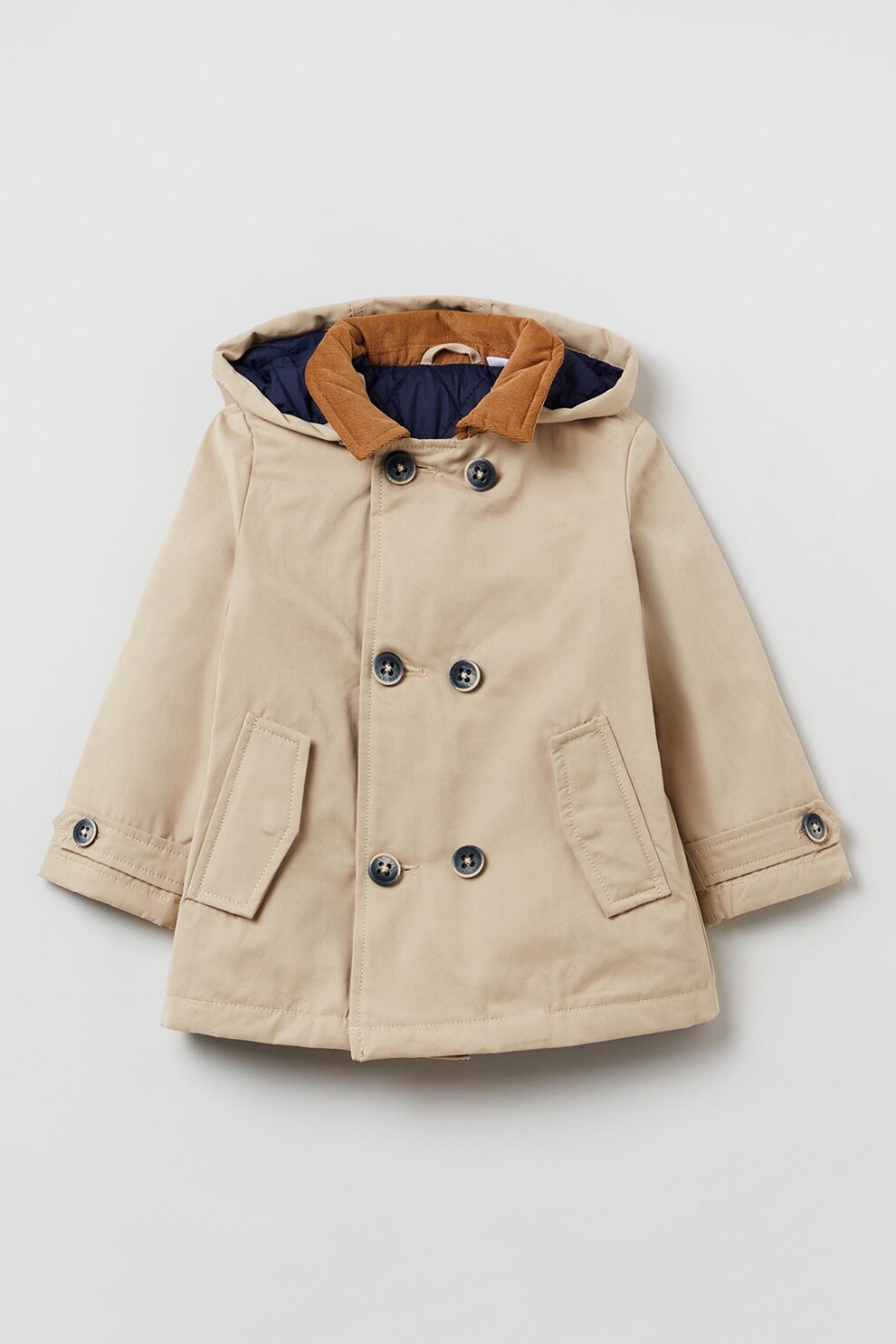 OVS, Trenci cu gluga si doua randuri de nasturi, Maro camel