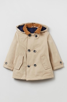 OVS, Trenci cu gluga si doua randuri de nasturi, Maro camel OVS, Trenci cu gluga si doua randuri de nasturi, Maro camel