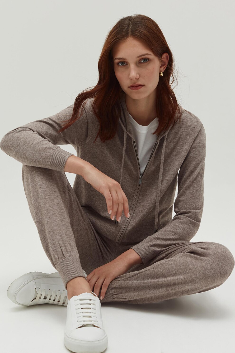 OVS, Hanorac cu fermoar si buzunare laterale, Grej