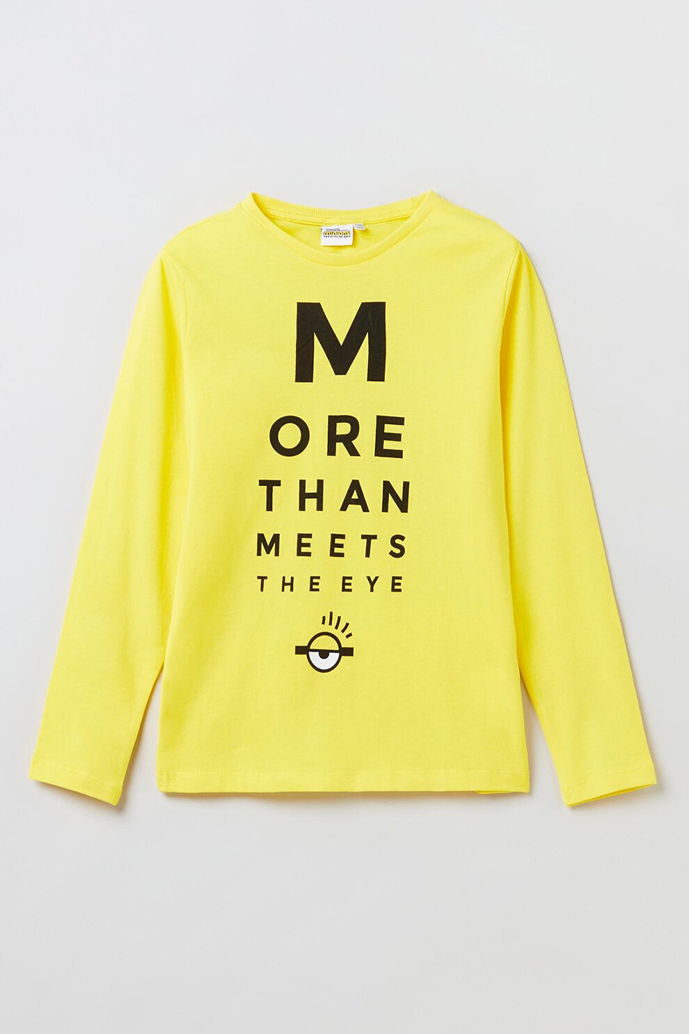 OVS, Bluza cu imprimeu tematic Minions, Galben/Negru
