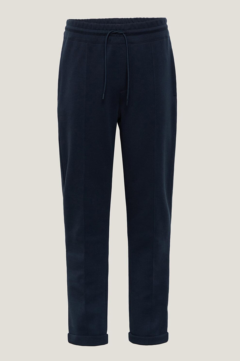 OVS, Pantaloni jogger cu mansete pliate, Bleumarin