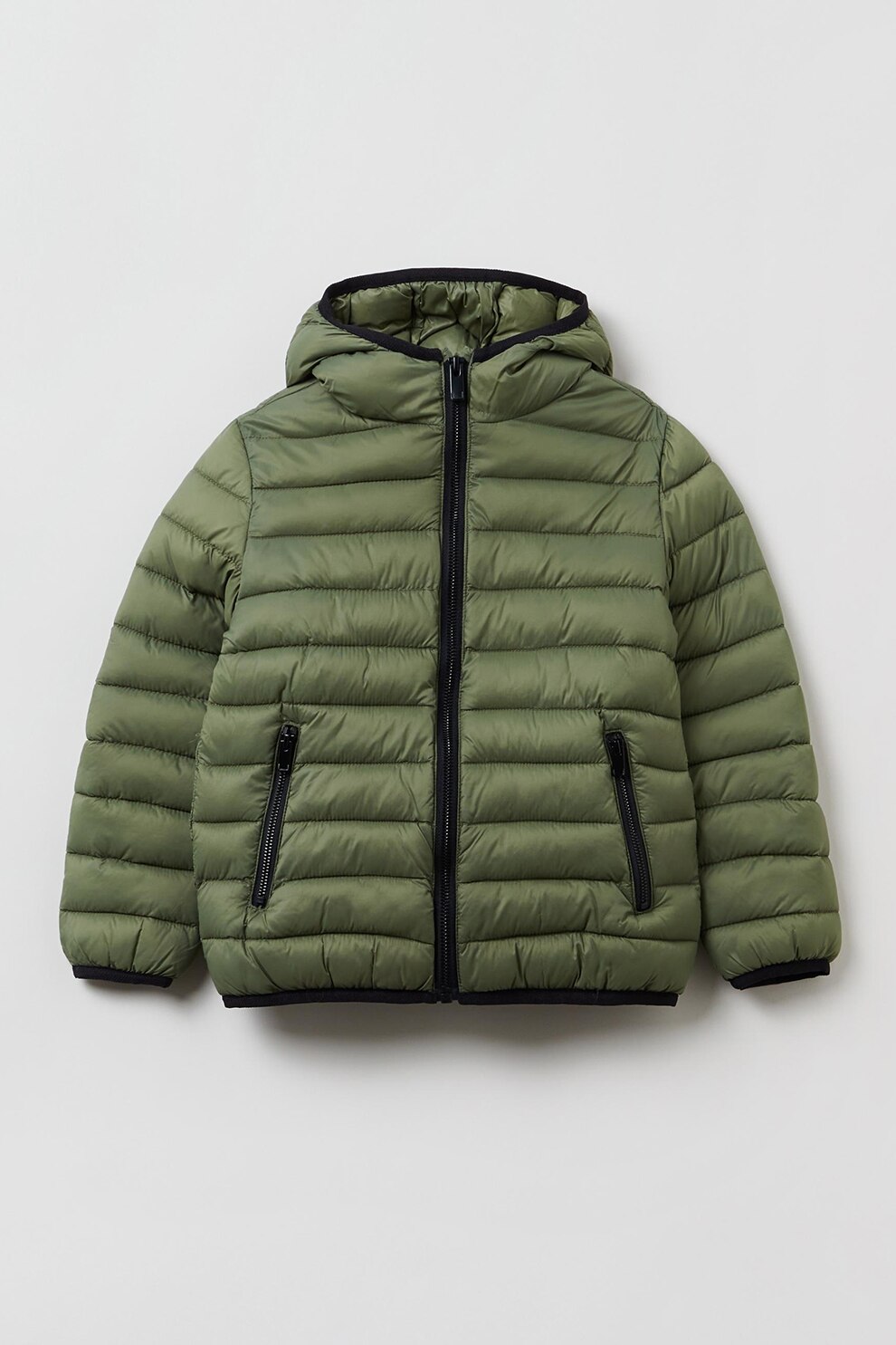 OVS, Geaca usooara cu vatelina si gluga, Verde militar