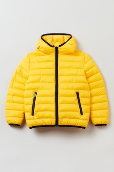 OVS, Geaca usoara cu vatelina si gluga, Galben OVS, Geaca usoara cu vatelina si gluga, Galben