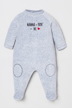 OVS, Salopeta de velur cu botosei, Gri deschis melange OVS, Salopeta de velur cu botosei, Gri deschis melange