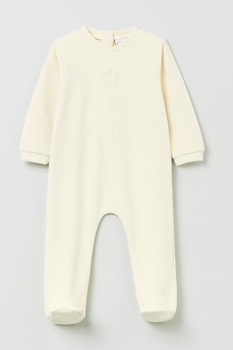 OVS, Salopeta de velur cu botosei, Crem OVS, Salopeta de velur cu botosei, Crem