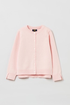 OVS, Cardigan cu decolteu la baza gatului si nasturi, Roz pal OVS, Cardigan cu decolteu la baza gatului si nasturi, Roz pal