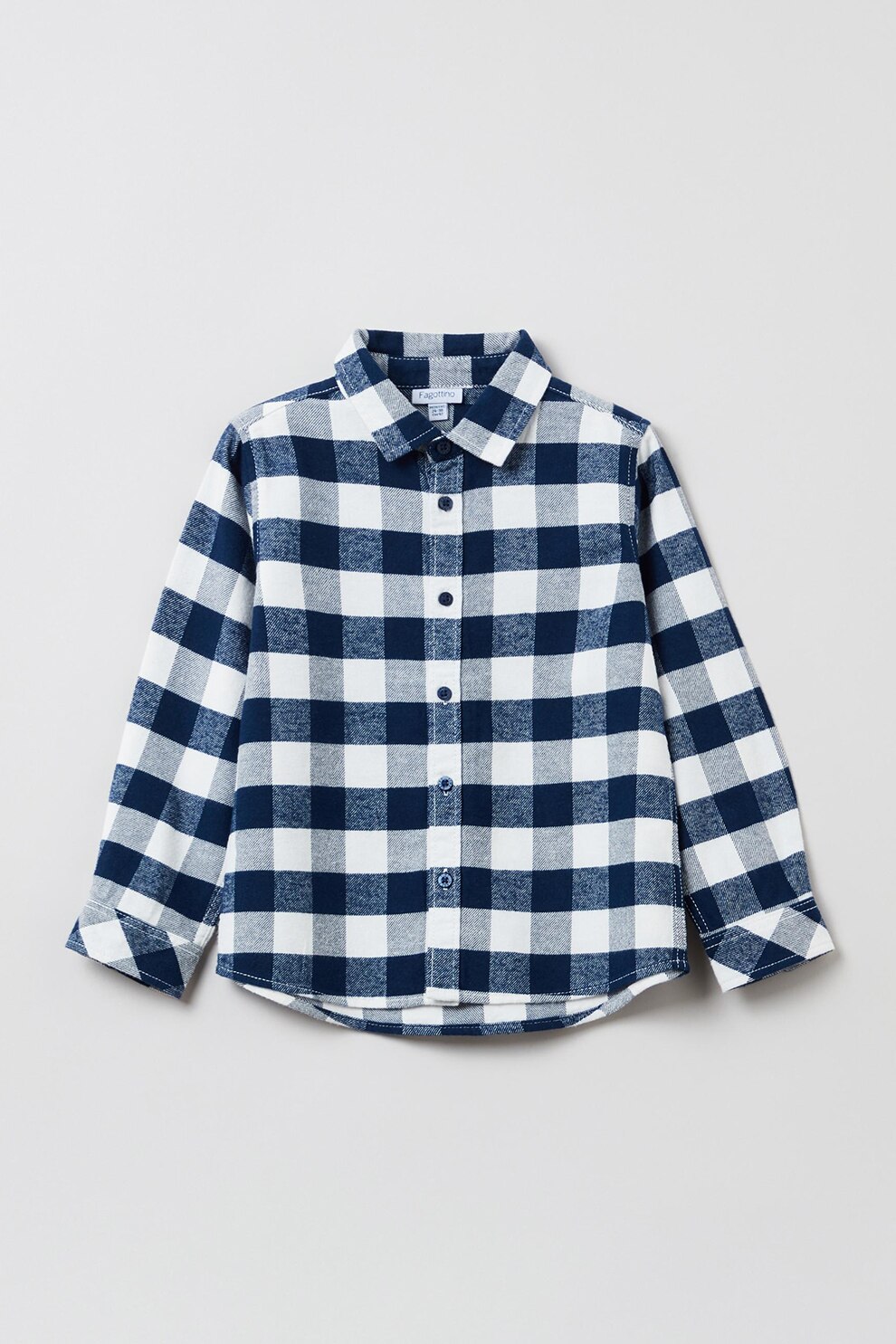 OVS, Camasa de bumbac in carouri, Bleumarin/Alb