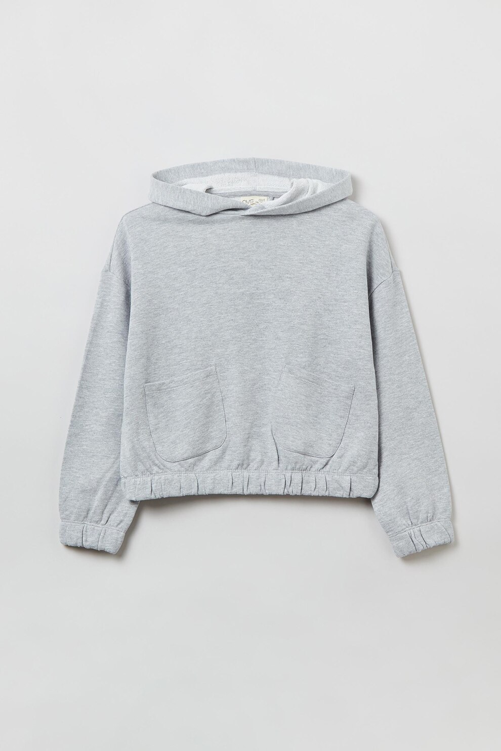 OVS, Hanorac cu terminatie elastica, Gri deschis melange