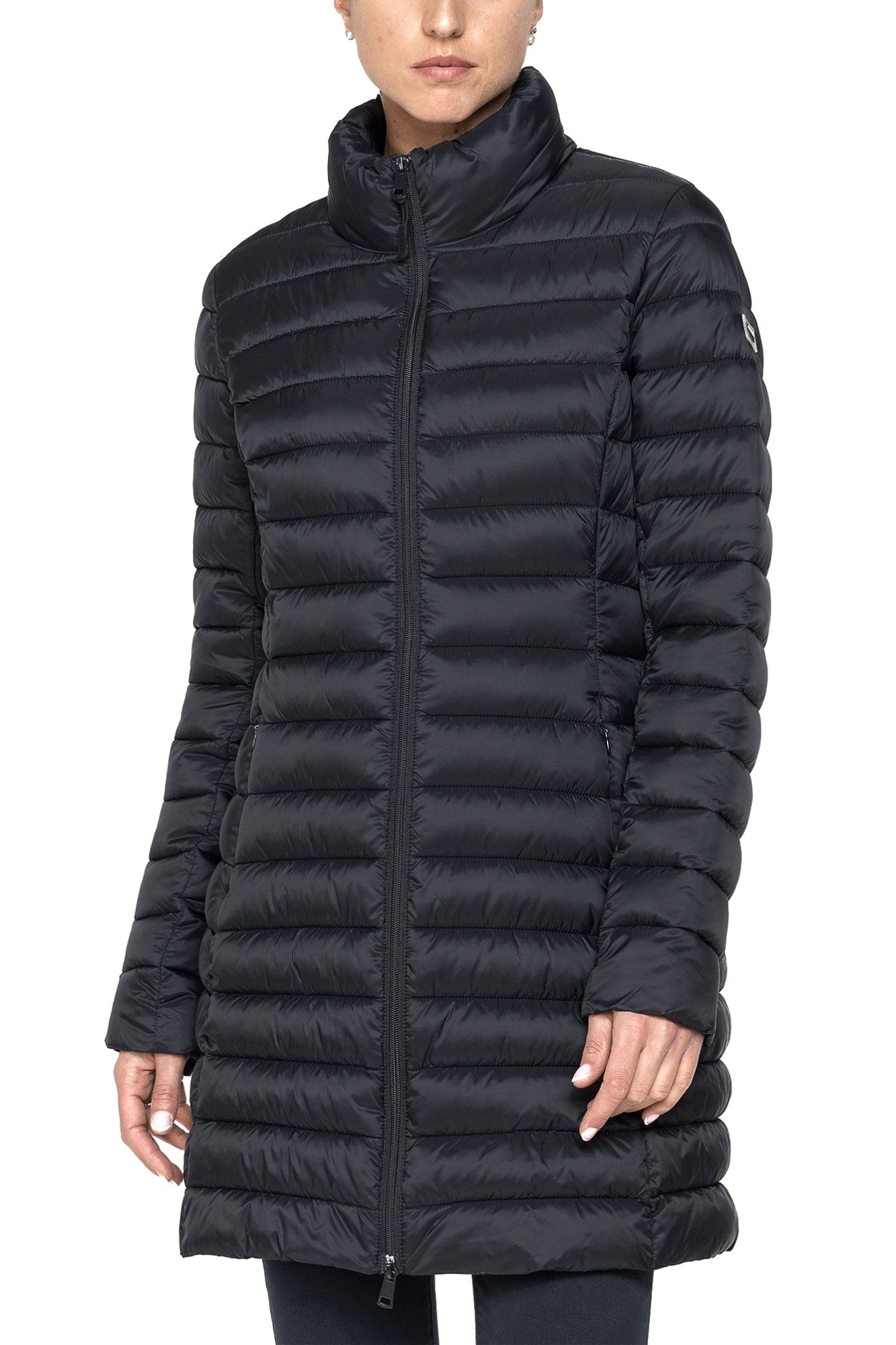 Geaca lunga , Carrera , Regular fit, Negru